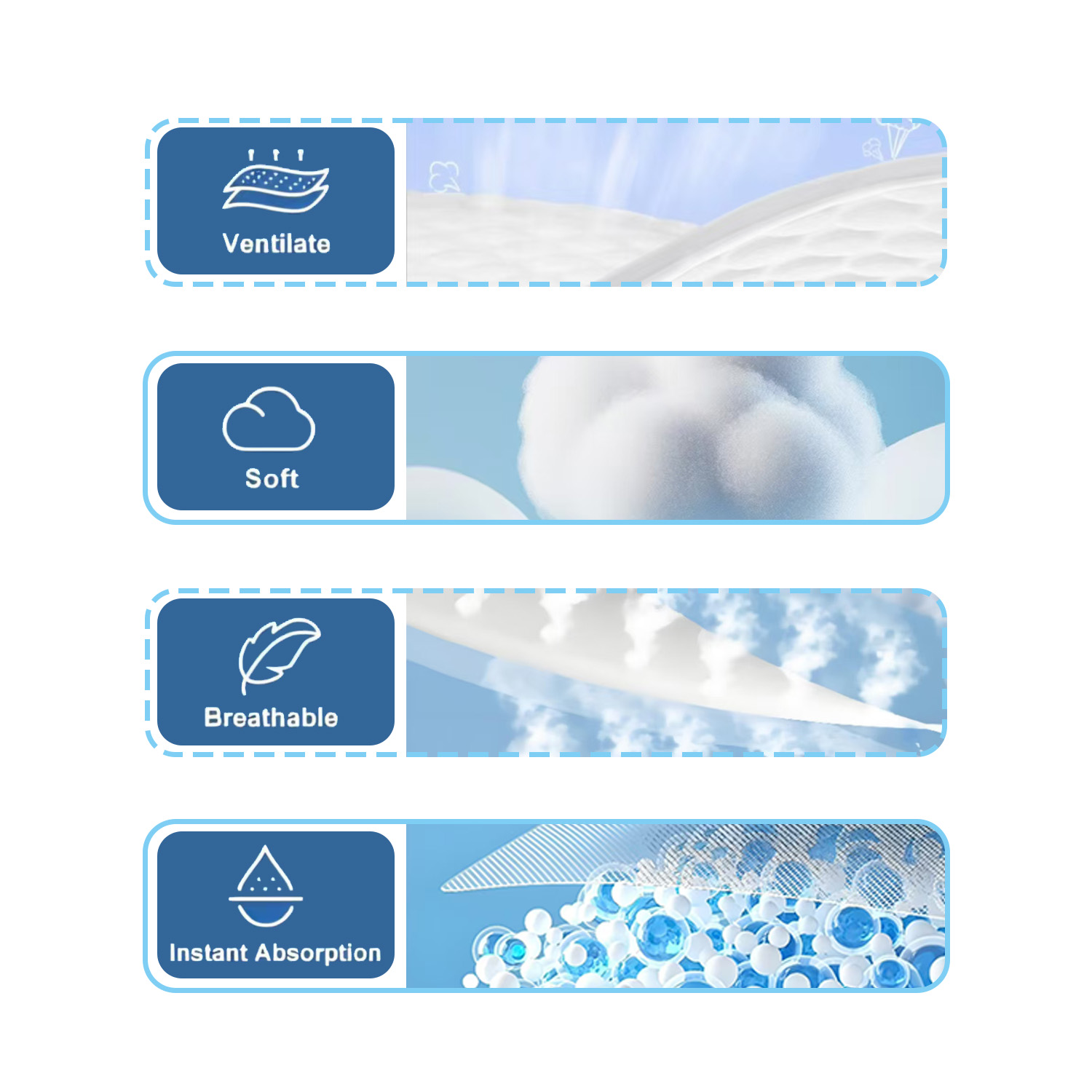 Disposable Ultra Thin Baby Diapers 